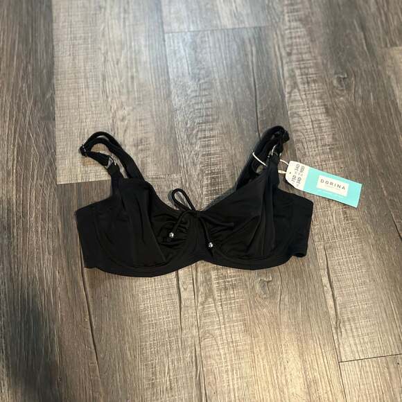 Dorina Fiji Full Cup Underwire Bikini Top Black - Picture 1 of 5